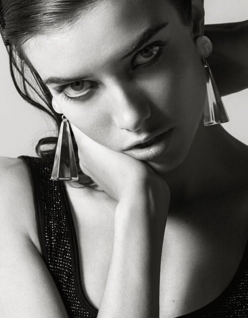 Dress With Metalic Thread